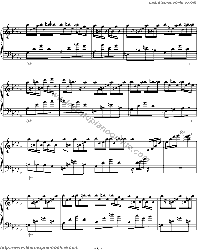 Dj Okawari - Flower Dance(version2) Piano Sheet Music Chords Tabs Notes Tutorial Score Free