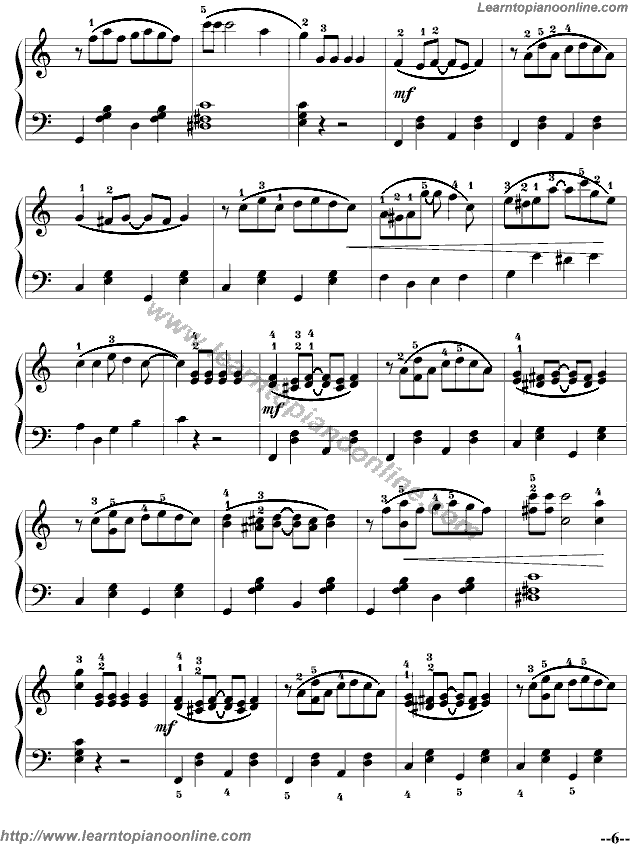 Scott Joplin - The Entertainer Piano Sheet Music Free
