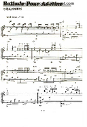 richard clayderman piano sheet ballade pour adeline