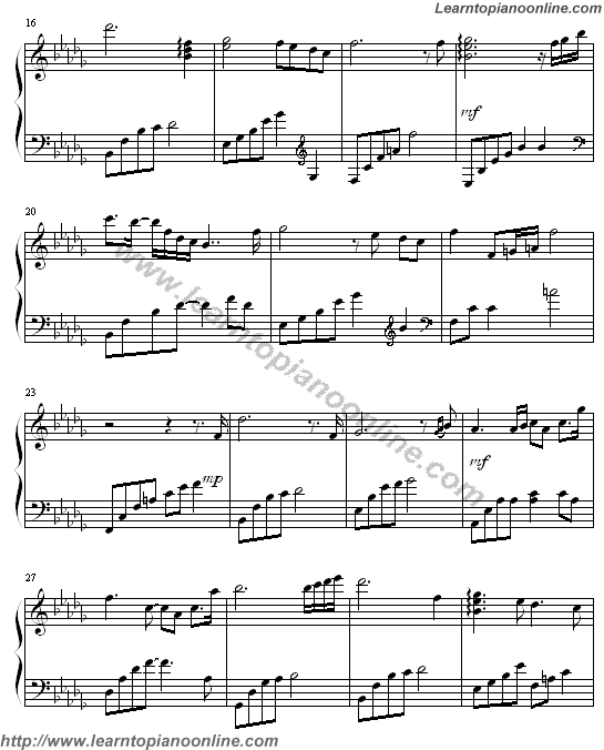 Tears by Daydream Piano Sheet Music Free