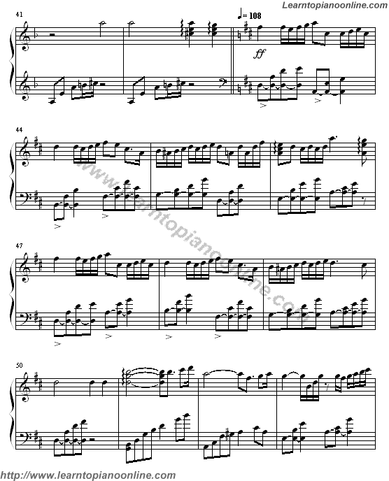 Love is...2 by Bryan Adams Piano Sheet Music Free