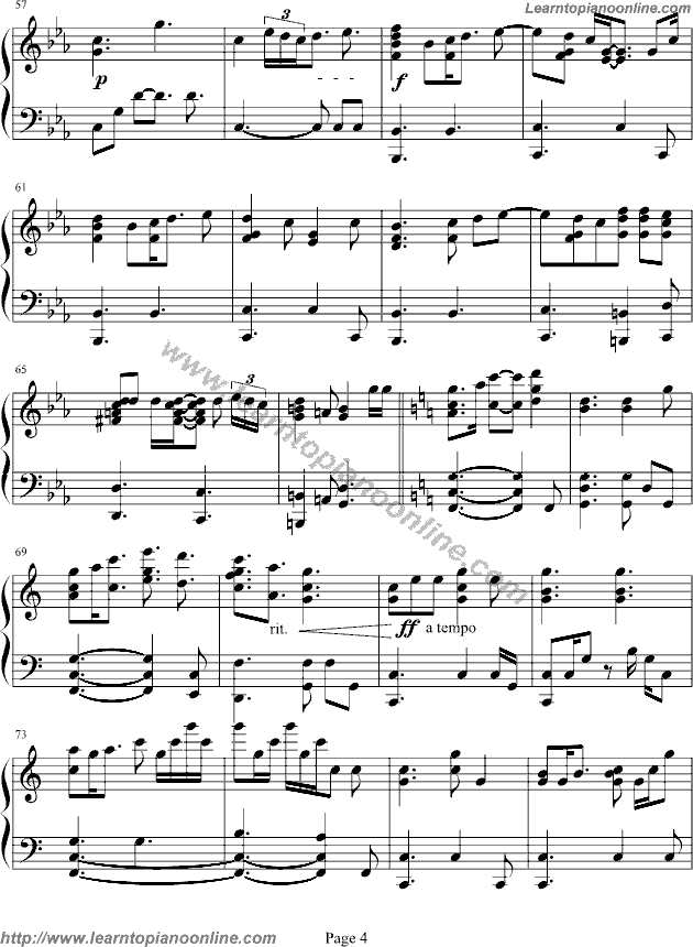 Only hope by Mandy Moore Piano Sheet Music Free