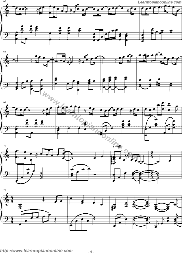 Don't Say Goodbye by TOHOSHINKI Piano Sheet Music Free