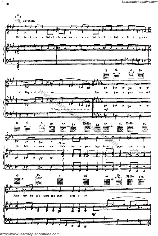 bohemian rhapsody piano sheet music pdf free