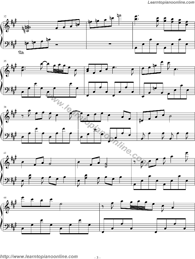 Masaji Watanabe - Verdurous Mountains Pacific Moon Free Piano Sheet Music Chords Tabs Notes Tutorial Score