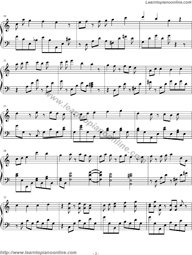 Yiruma - Raindrop Piano Sheet Music Chords Tabs Notes Tutorial Score Free