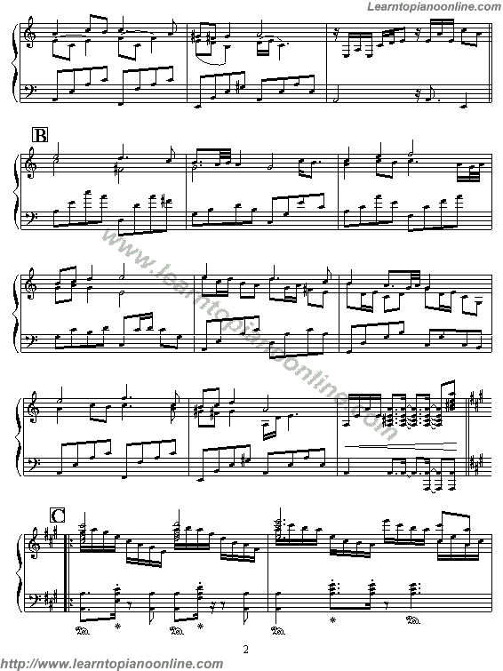 Richard Clayderman - Love is Blue (L'amour est bleu) Piano Sheet Music Chords Tabs Notes Tutorial Score Free