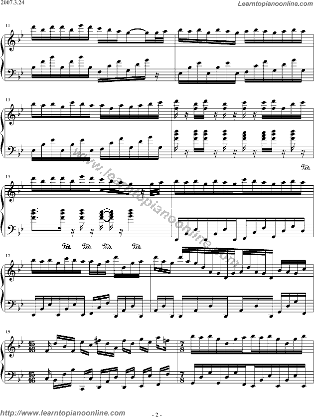 Yanni - Marching Season(version2) Piano Sheet Music Chords Tabs Notes Tutorial Score Free