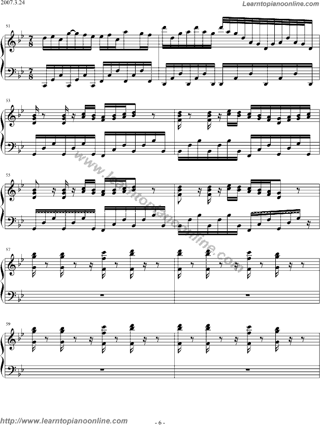 Yanni - Marching Season(version2)(6) Free Piano Sheet Music | Learn How