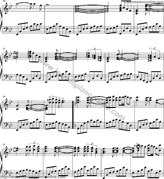 Yanni - The Rain Must Fall Piano Sheet Music Chords Tabs Notes Tutorial Score Free